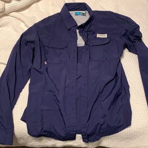 Magellan Outdoors Women's Relaxed Fit, Fish Gear, Long Sleeve Shirt, M